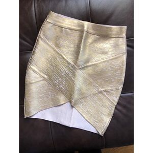 Gold Bandage Skirt